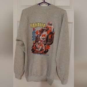 Yamaha Gray Racing Graphic Men's Crewneck Sweater